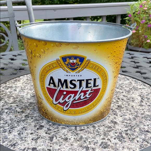 Amstel Light Galvanized Beer Bucket - Picture 1 of 9